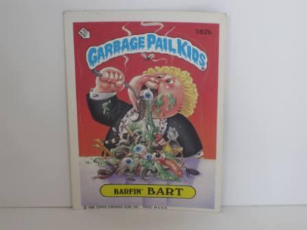 162b Barfin BART 1986 Topps Garbage Pail Kids Card